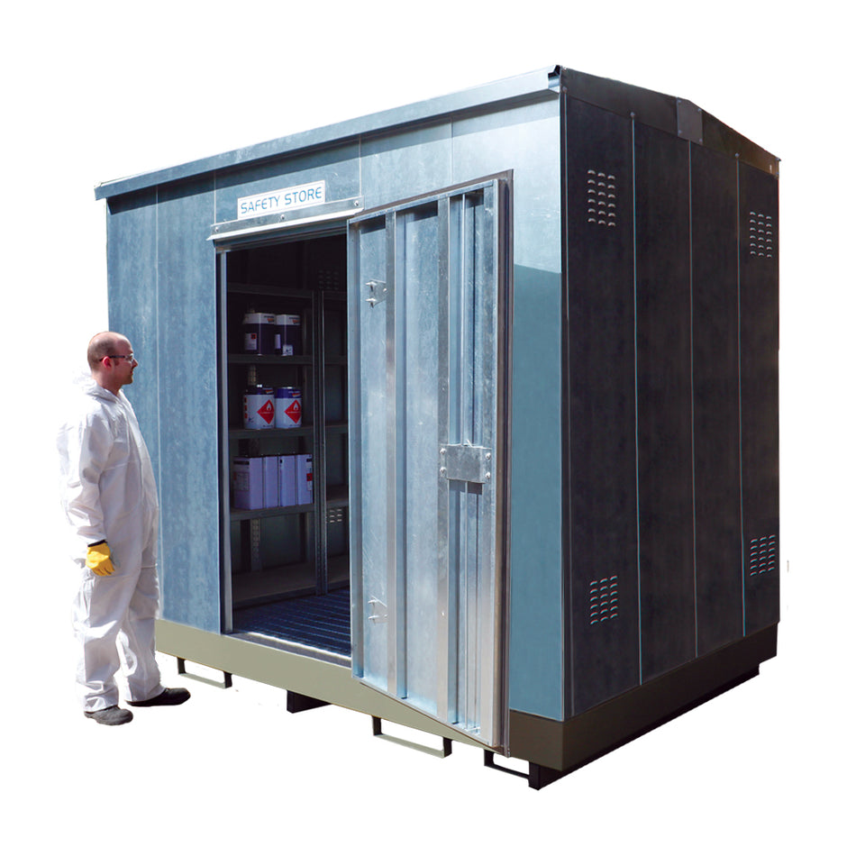 Economy Galvanised Store With Single Doors