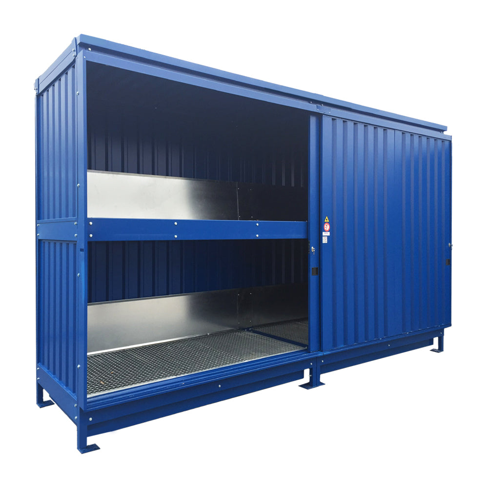 8 IBC Dual Purpose Bunded Storage Unit | Secure Chemical & IBC Storage Building