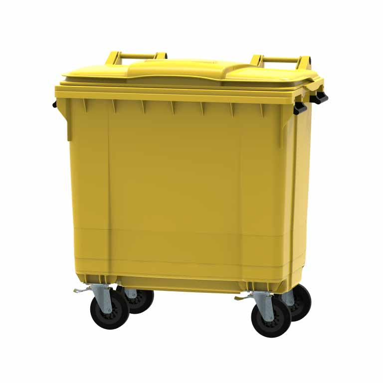 770 Litre Wheeled Bin With Hinged Lid