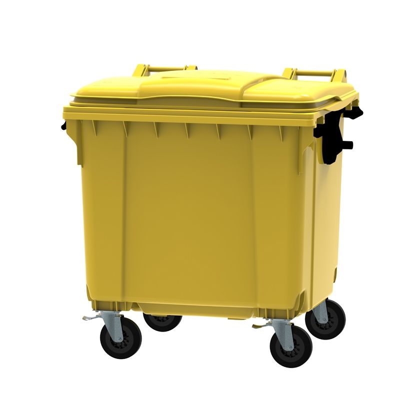 1100 Litre Wheeled Bin With Hinged Lid