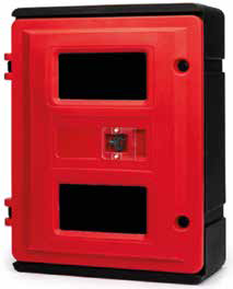 Double Fire Extinguisher Box - Breakglass