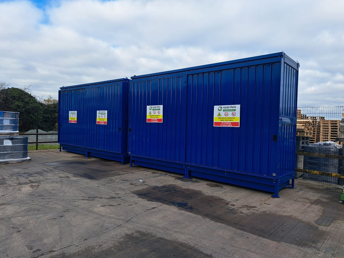 8 IBC Dual Purpose Bunded Storage Unit | Secure Chemical & IBC Storage Building