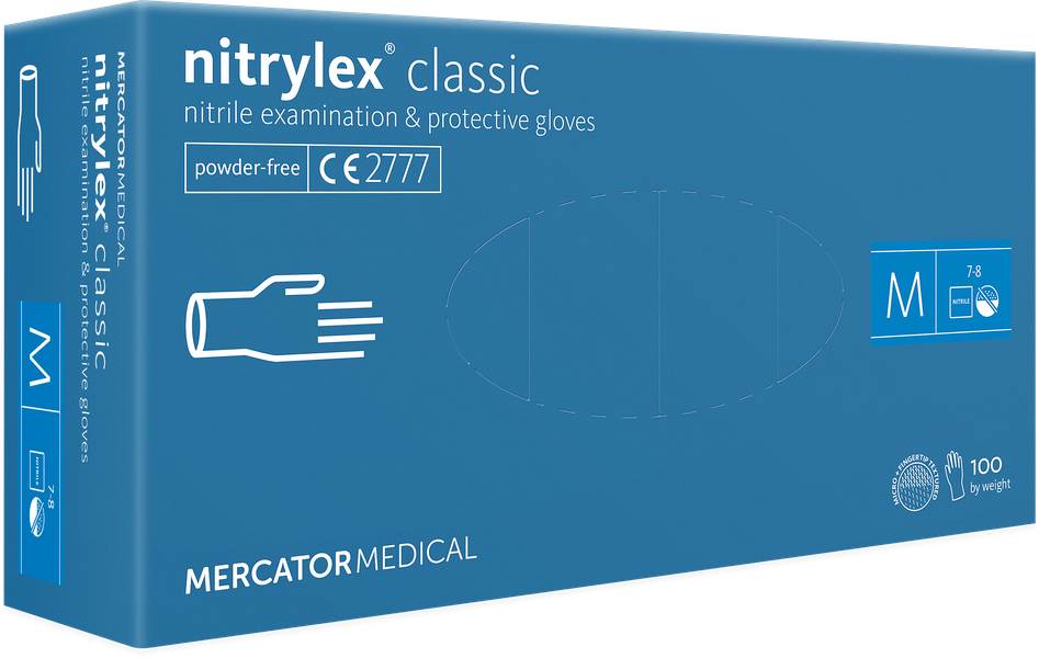Blue Powder-Free Nitrile Disposable Gloves