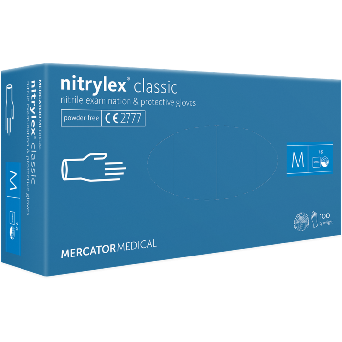 Blue Powder-Free Nitrile Disposable Gloves