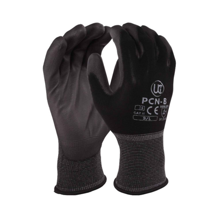 PU Palm Coated Polyester Shell Gloves