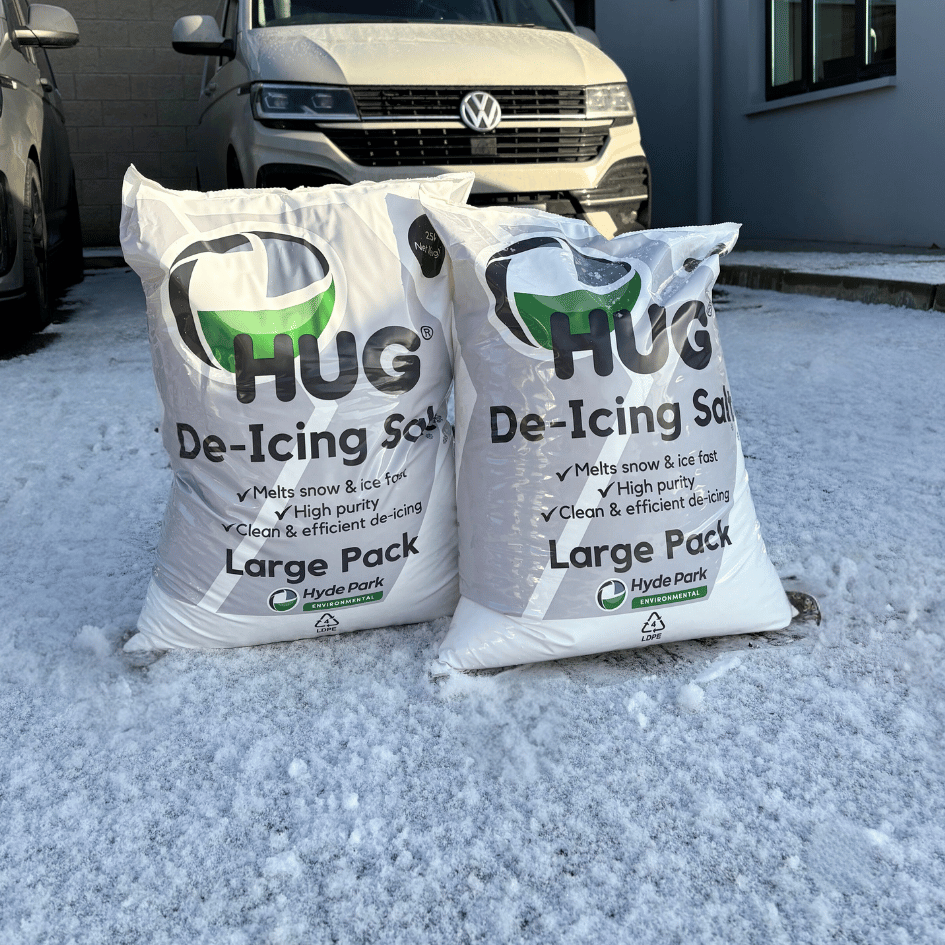 De-Icing Salt 25kg | White Rock Salt for Roads, Car Parks & Paths