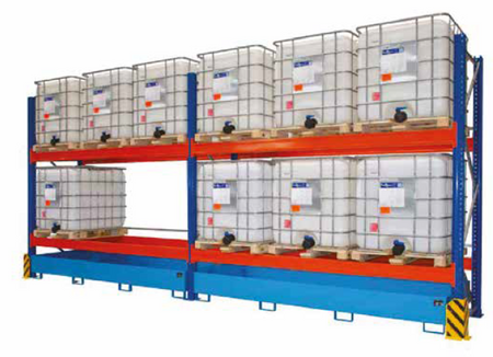 Environmental Racking - Basic shelf with 2 levels, shelf sump RW 2700-1*